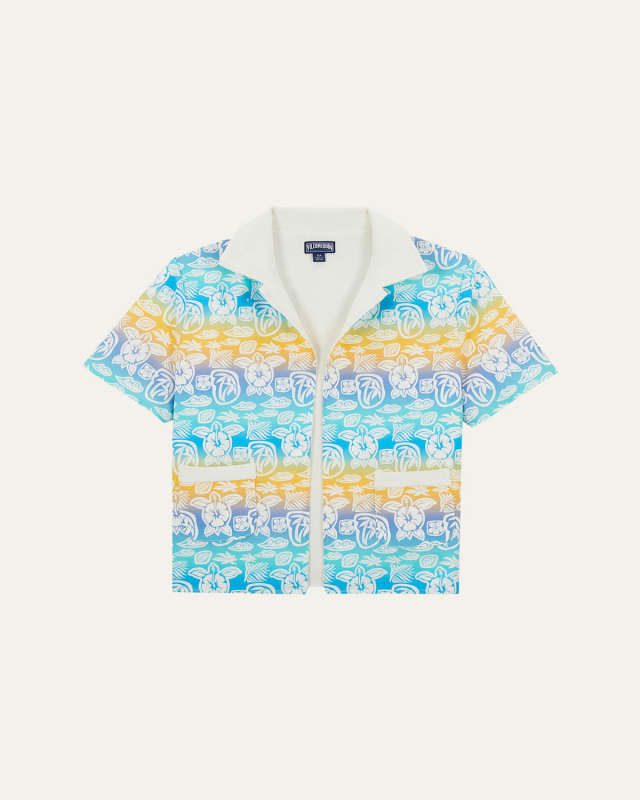 Boy's Tahiti Turtles Open Front Shirt, Size 2-